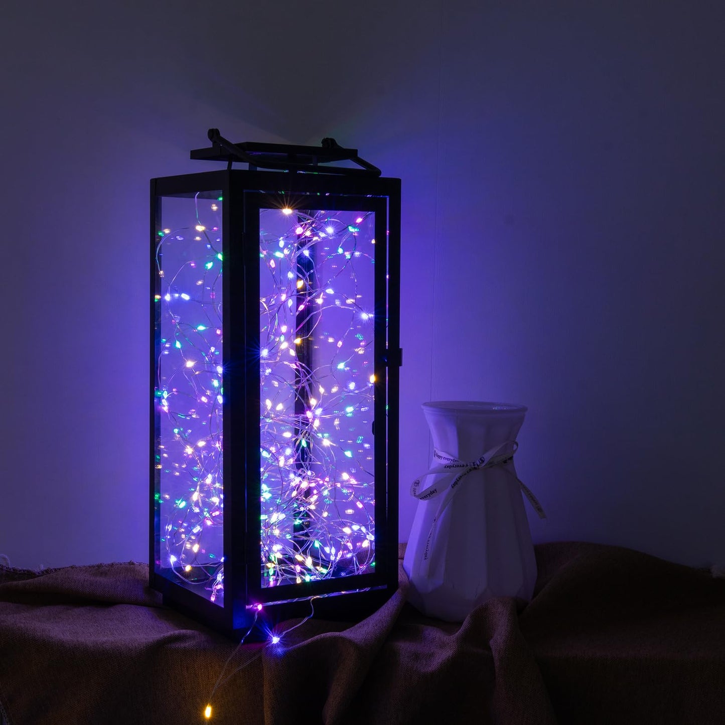 Zeluxdot 100Ft Fairy Lights, 300 Leds Waterproof Twinkle String Lights, Multicolor Copper Wire, Remote Control For Indoor/Outdoor Use