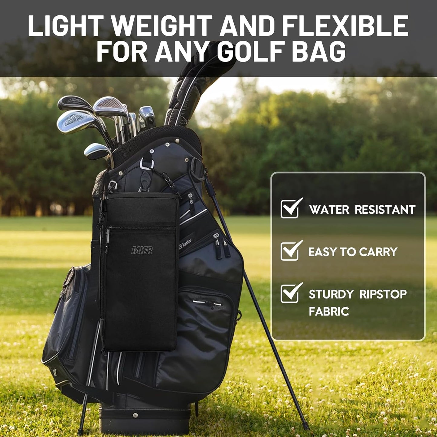MIER Cooler Backpack Insulated Soft Cooler Bag Portable Leakproof Camping Lunch Backpack for Men and Women Lightweight Thermal Bag for Hiking Shopping Travel