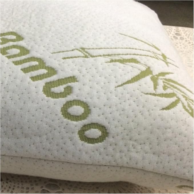 Queen Size Shredded Memory Foam Pillow for Sleeping - Ultra Soft, Cool & Breathable Cover with Zipper Closure - Relieves Neck Pain, Snoring and Helps with Asthma - Back/Stomach/Side Sleeper