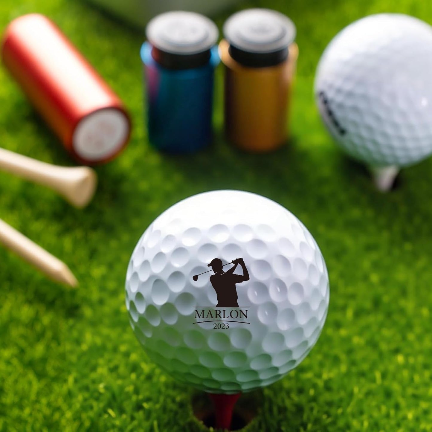 Custom Golf Ball Stamp, Personalized Golf Ball Marker, Make Your Unique Logo on Golf Balls, Waterproof Ink Marking Golf Ball Stamper, Golf Accessories for Men, Christmas Father's Day Golf Gift