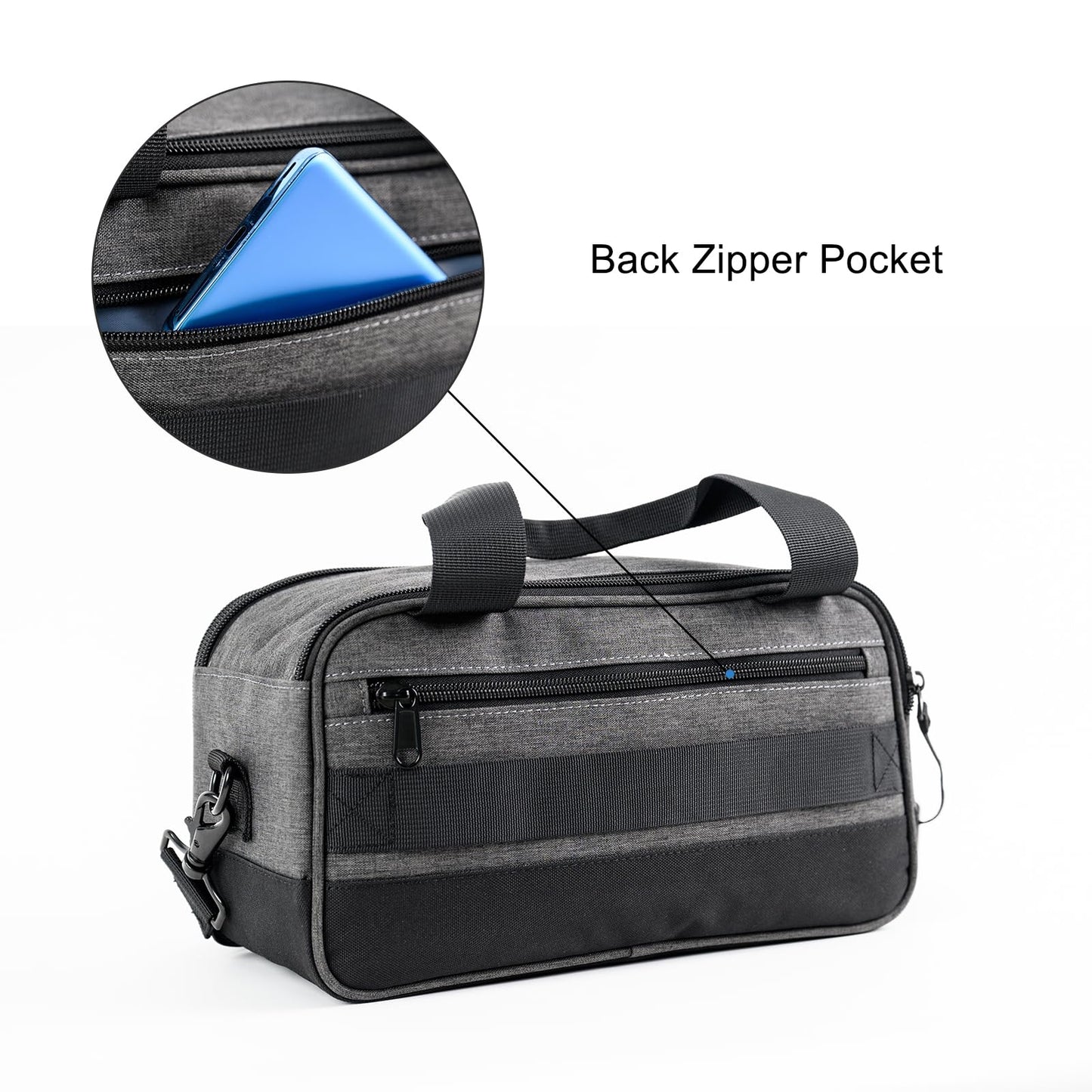Carfany CPAP Bag For Travel Compatible With Resmed Airmini,Portable CPAP Machine And Accessories Case,Carry Organizer With Luggage Strip