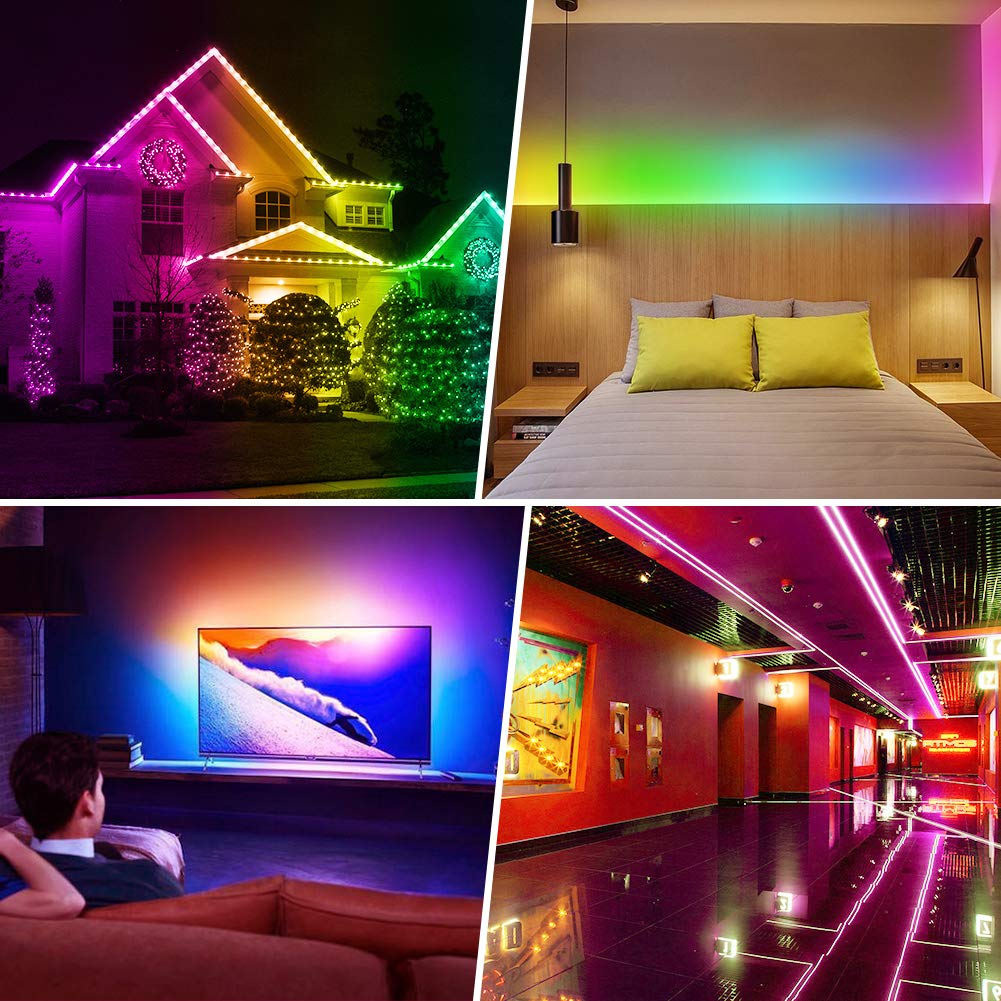 XYOP LED Strip Lights, Battery Operated RGB, 13.2FT/4M, 3 Keys Controller, Model XP-LED12-3J2P