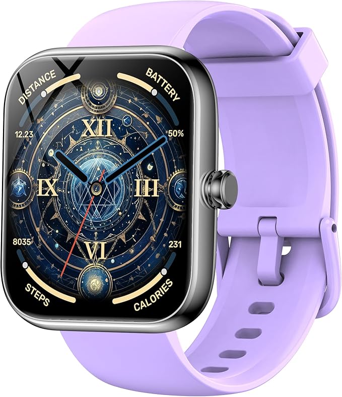 BOOOMIC Smart Watch with Bluetooth Notifications/Calls, 1.83" HD Touchscreen, 24/7 Heart Rate & Sleep Monitor, IP68 Waterp...