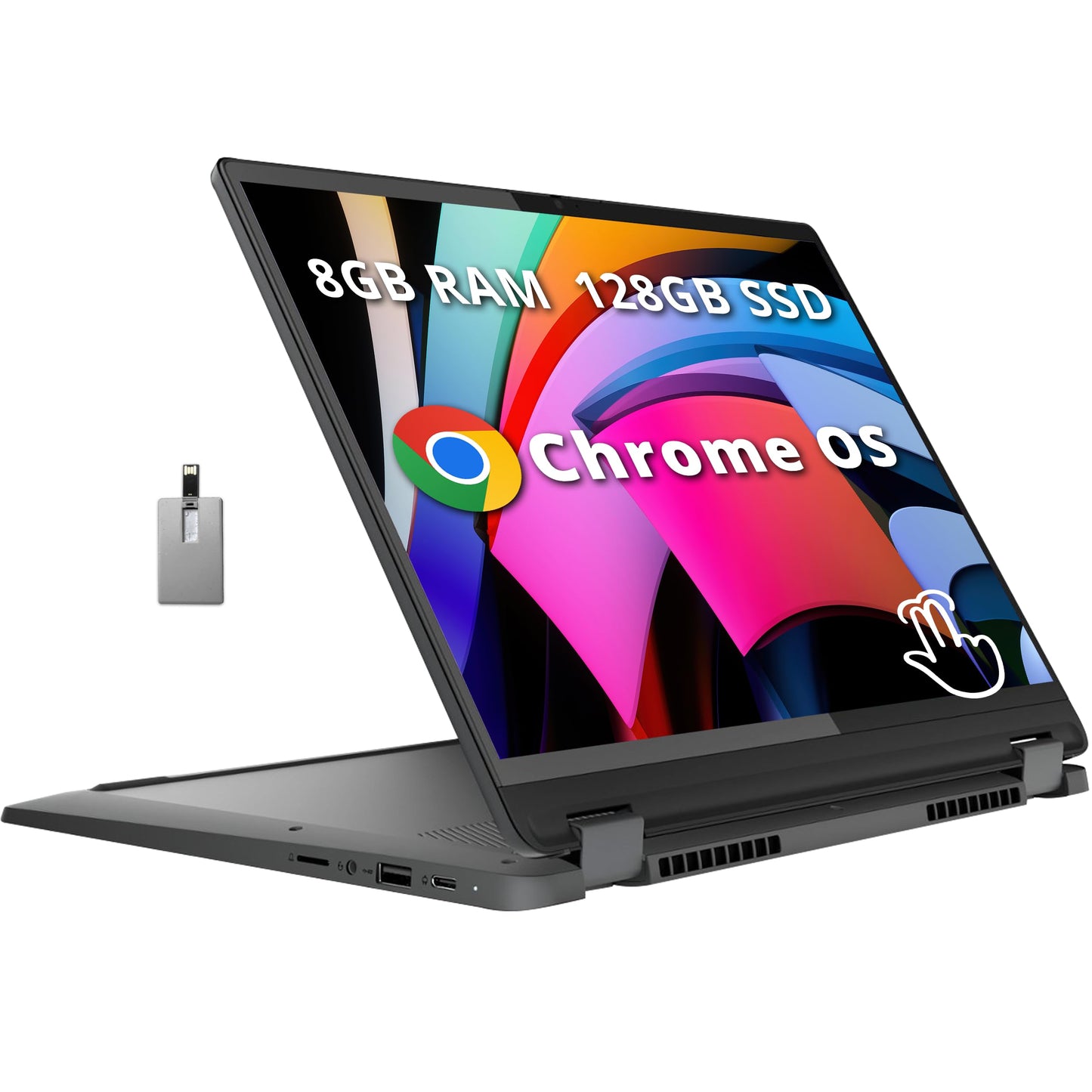 Lenovo Ideapad Flex 5I 14 Fhd 2-In-1 Touchscreen Laptop, Intel I3-1315U, 8Gb Ram, 128Gb Ssd, Intel Uhd Graphics, Backlit Keyboar