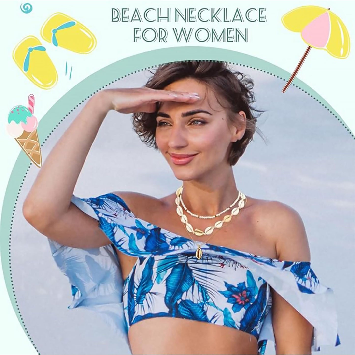 YANCHUN Layered Necklace Choker for Women Stacks Necklaces Star Necklace Y2K Accessories Stocking Stuffers Fashion Jewelry Chris