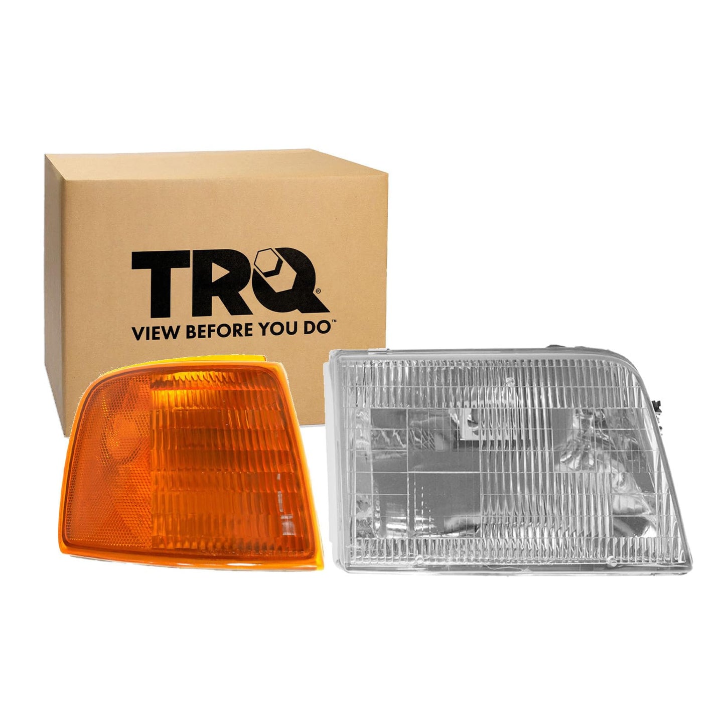 Trq Lighting Kit Driver & Passenger Side Compatible With 1999-2002 Gmc Sierra 1500 2001-2002 Sierra 1500 Hd Gm1221121 Gm1221122 Gm2502188 Gm2503188 Gm2520174 Gm2521174 Gm2592110 Gm2593110 Gm2800135