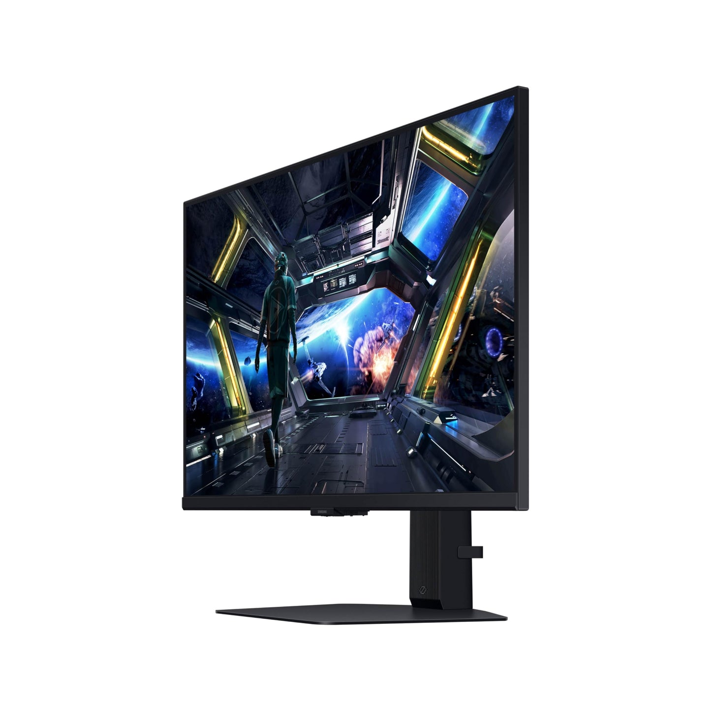 Samsung 27” Odyssey G7 (G70D) 4K UHD IPS 144Hz 1ms(GtG) Smart Gaming Monitor, G-Sync Compatible, AMD Freesync Premium, Vivid Colors, Adjustable Stand, Black Equalizer, LS27DG702ENXZA
