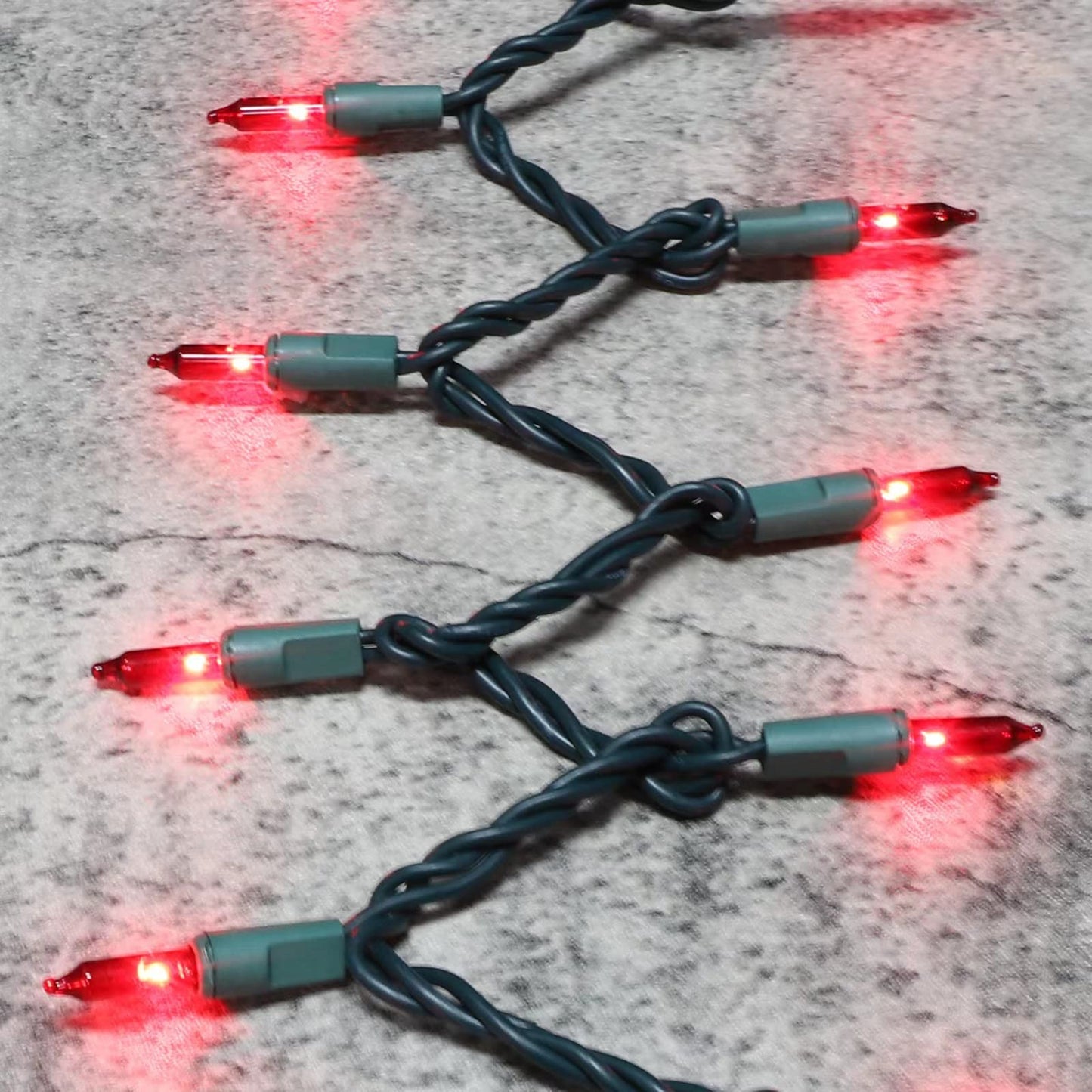 Glownova Green Wire Red Incandescent Bulb 300 Mini String Lights For Indoor Christmas Tree Garland Birthday Wedding Party Festival Decoration