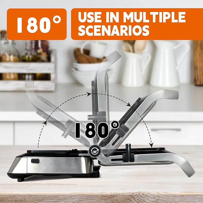 Panini Waffle Maker Combo | Panini Grill Press Sandwich Maker, Smokeless Indoor Grill, 1600W, 180° Open, Removable Plates, Stainless Steel, Ideal Kitchen Gift for Steak, Hamburger, Waffle