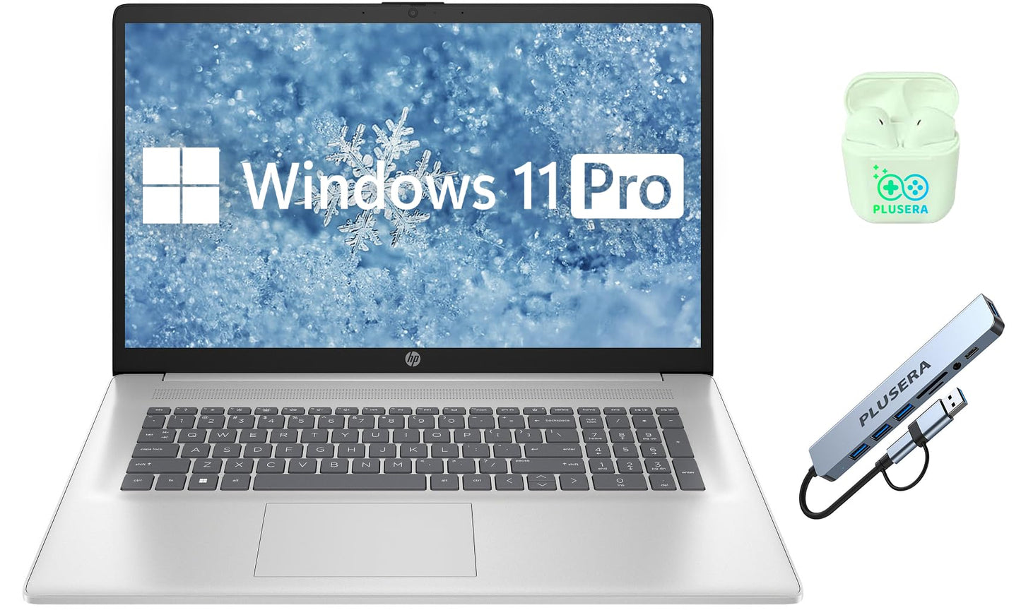 Hp 17.3 Business & Student Laptop, 16Gb Ram 1.5Tb Storage (1Tb Ssd+512 Gb Docking Station Set), 8-Cores Intel Core I3, Windows 1