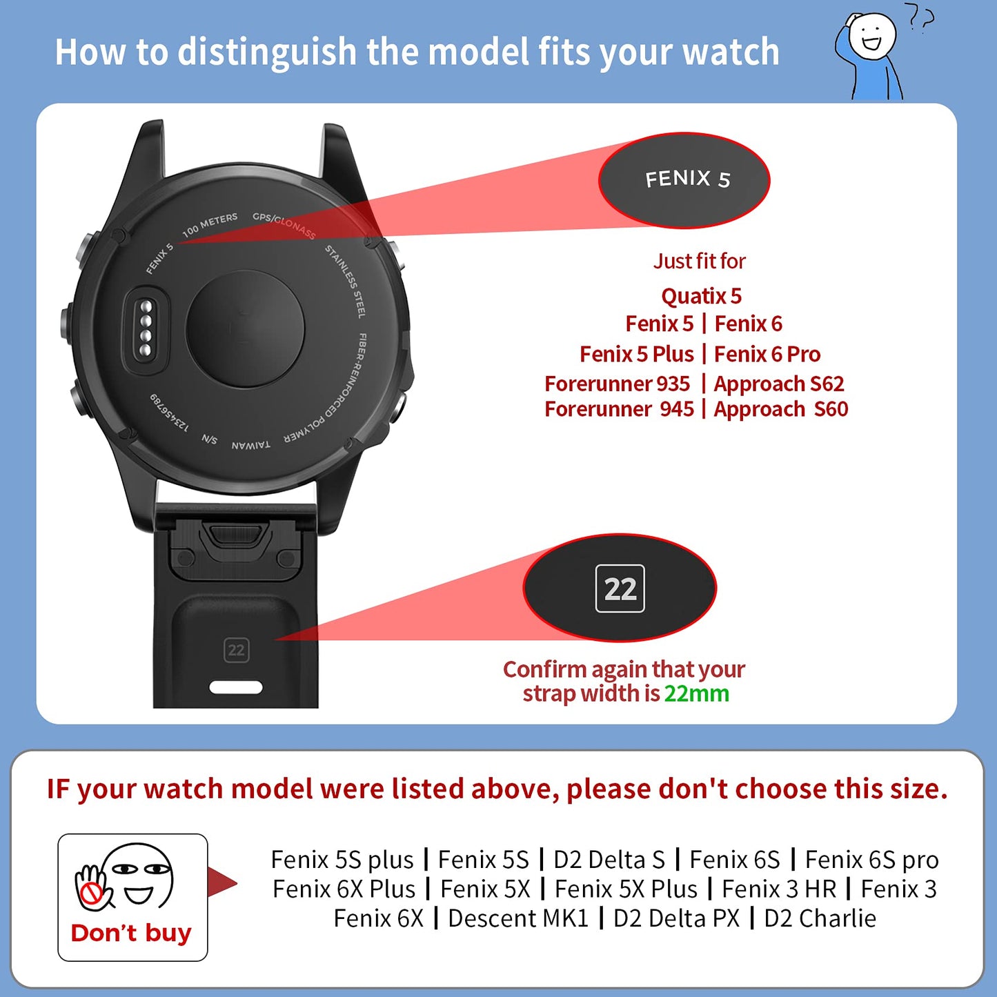NotoCity Compatible with Fenix 6 Pro Watch Band for Fenix 8 47mm/Fenix 6/Fenix 5/Fenix 5 Plus/Fenix 7/Forerunner 935/Forerunner 945/Approach S60/Quatix 5(Teal)