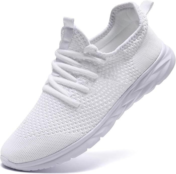 Womens Running Shoes Lightweight Tennis Shoes Slip On Walking Shoes Breathable Sneakers for Gym Travel Work