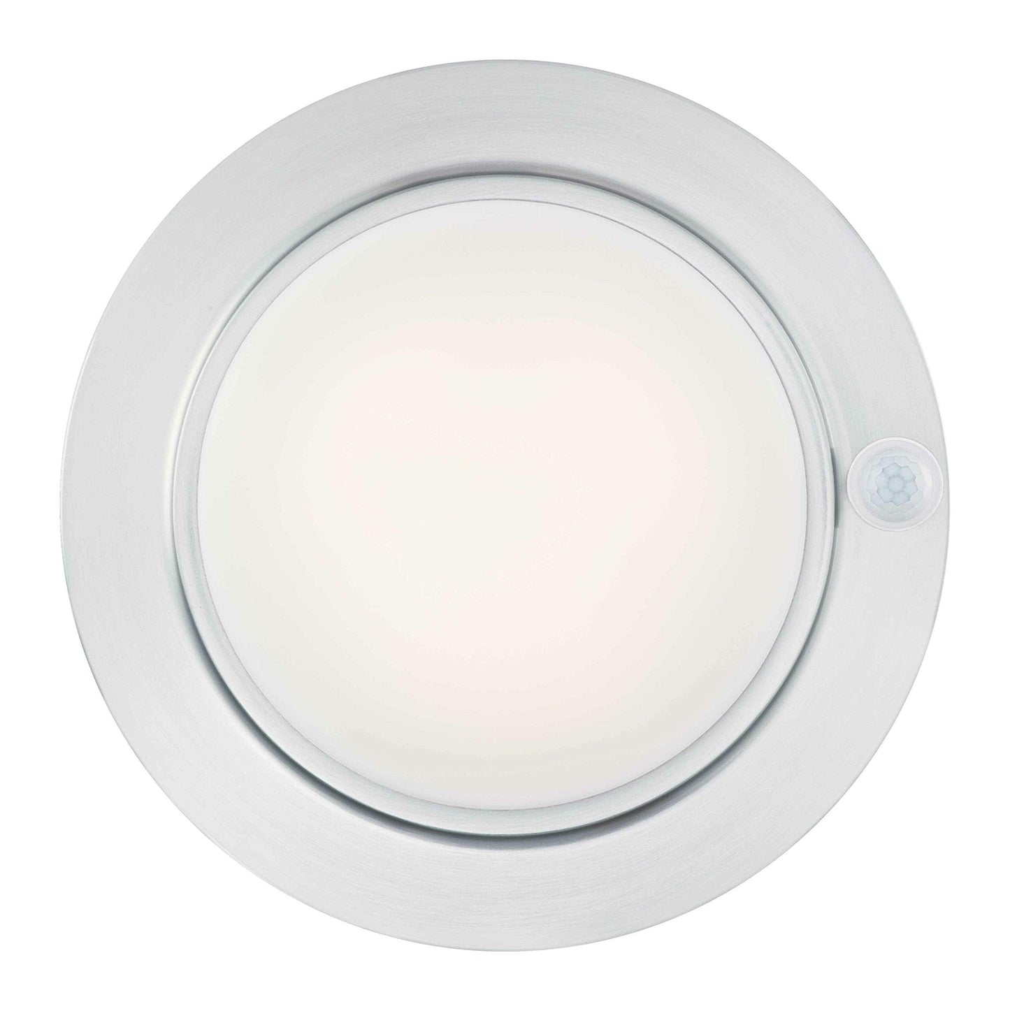 Gruenlich Led Motion Sensor Flush Mount Ceiling Lighting Fixture  8.7 Inch 11.5W 890 Lumen  Metal Housing  Etl Rated  2-Pack  Nickel Finish-5000K
