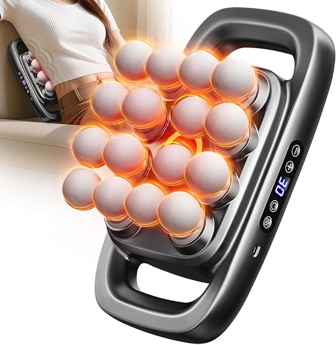 Gurui Massage Guns Deep Tissue, Valentine's Day Gifts, Neck Massager with 16 Heads, 16-Head Massage Gun Set for Deep Tissu...