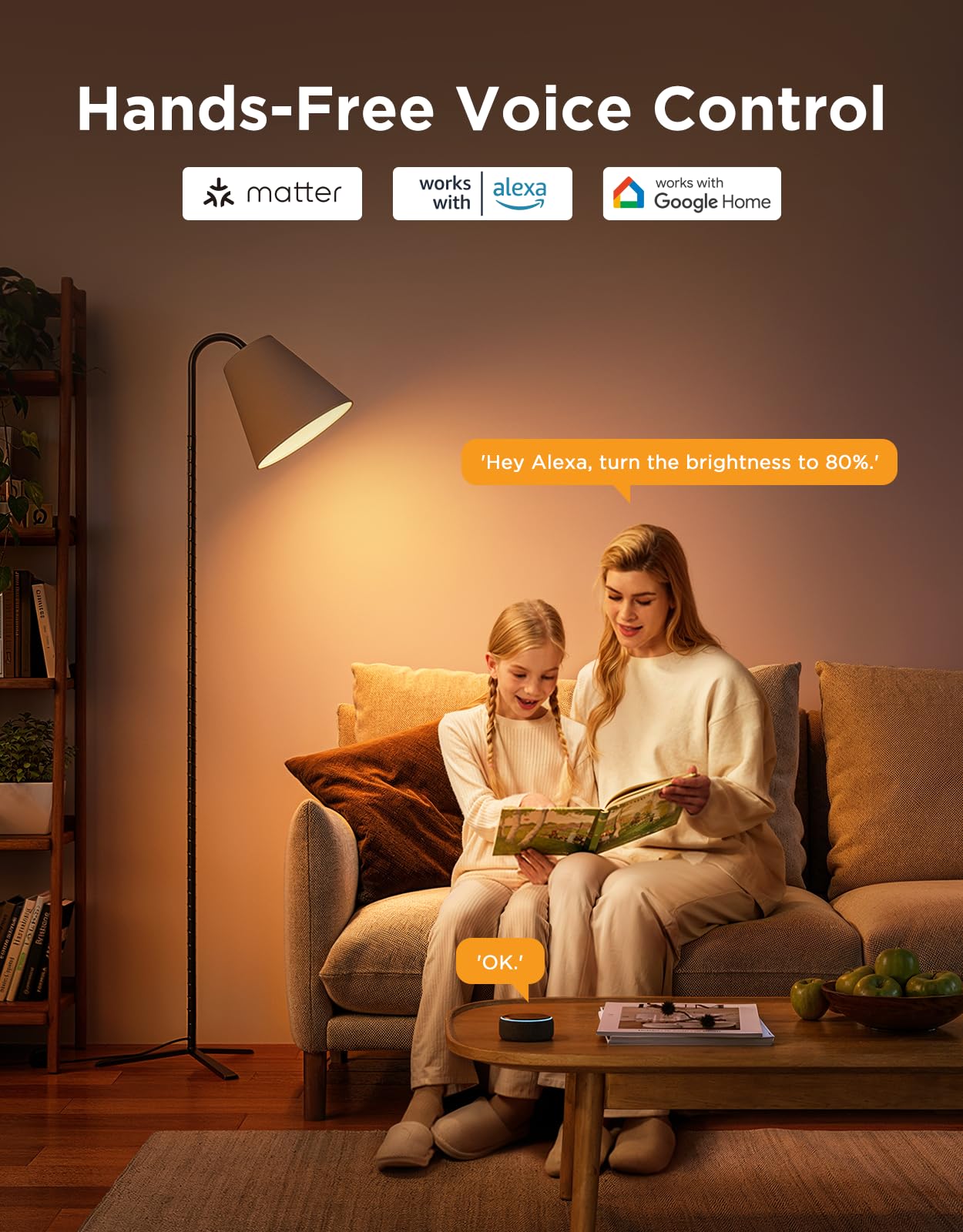 Govee BR30 Smart Light Bulbs, Works with Matter, Alexa and Google Assistant, LED Light Bulb, WiFi RGBWW Color Changing Flood Light Bulbs, Recessed Can Light Bulb, 2.4Ghz only, 850 Lumen, 4 Pack