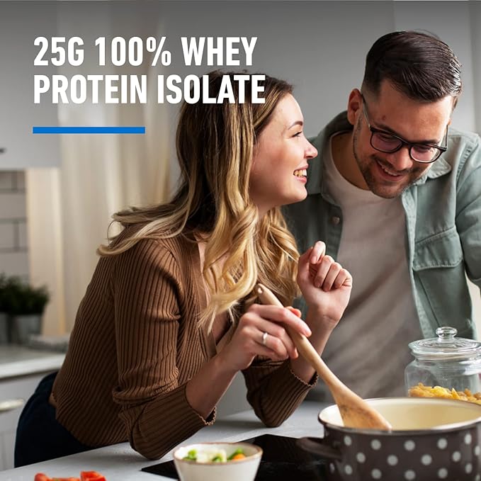 Isopure Zero Carb 100% Pure Whey Isolate Protein Powder, Lactose Free, Gluten Free, With Vitamins, Creamy Vanilla, 25g Protein Per Serving, 7.5 Lbs, 110 Servings (Packaging May Vary)