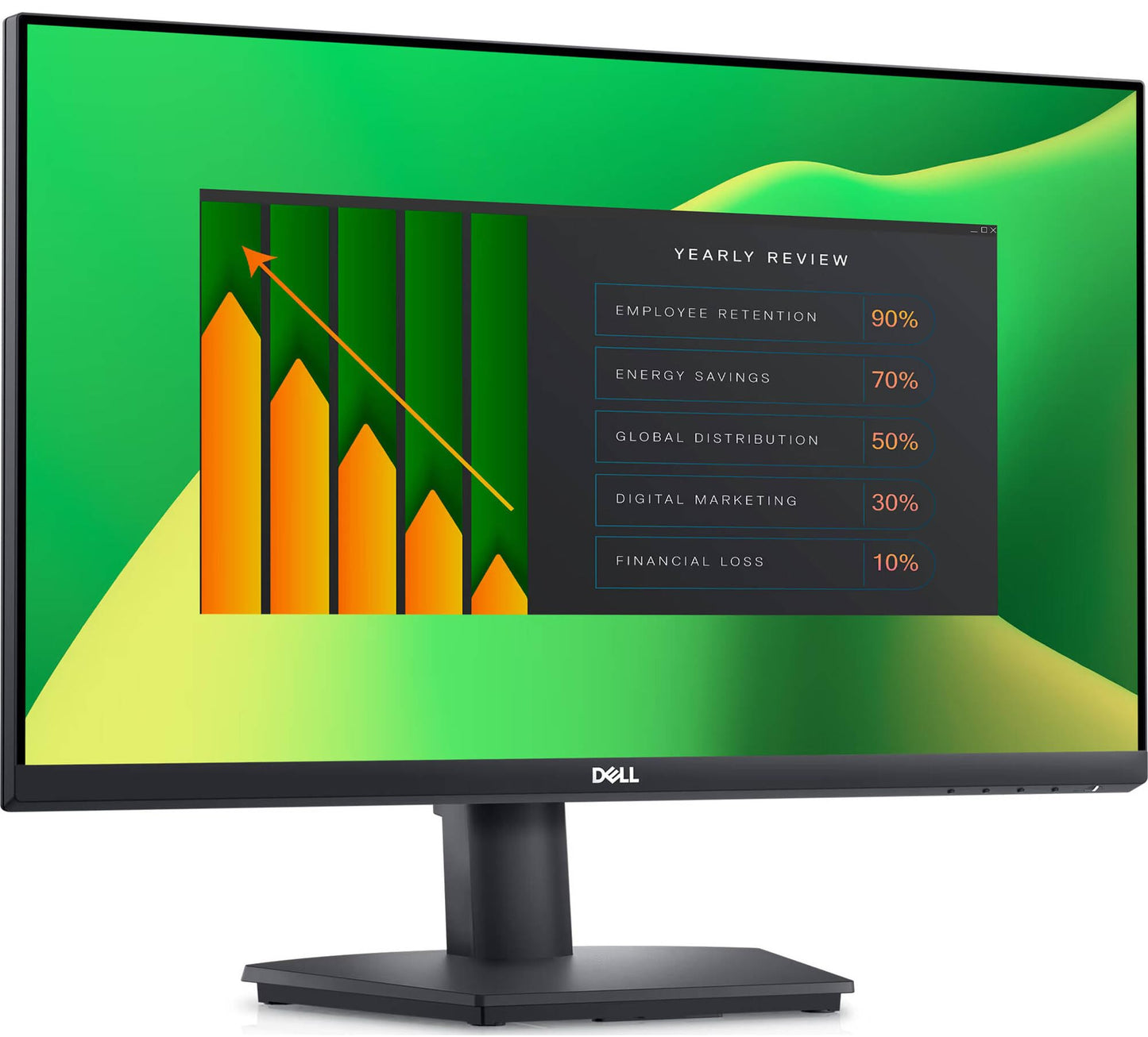 Dell 24" FHD VA Monitor with 5 ms Response Time, Flicker Free & Anti-Glare Display, VESA Mount Compatible (100x100mm), 1 x DisplayPort, VGA, Ideal for Home & Business, Black Color (2025 Latest Model)