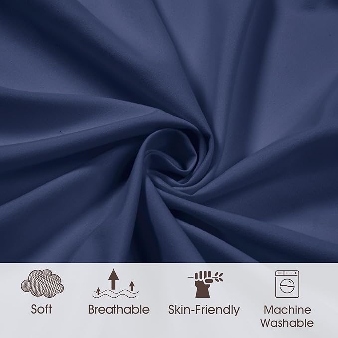 PHF Baby Changing Pad Covers for Boys Girls, 2 Pack Ultra Soft Breathable Microfiber Changing Pad Table Sheets for Most Baby Changing Pads, Light Grey & Navy