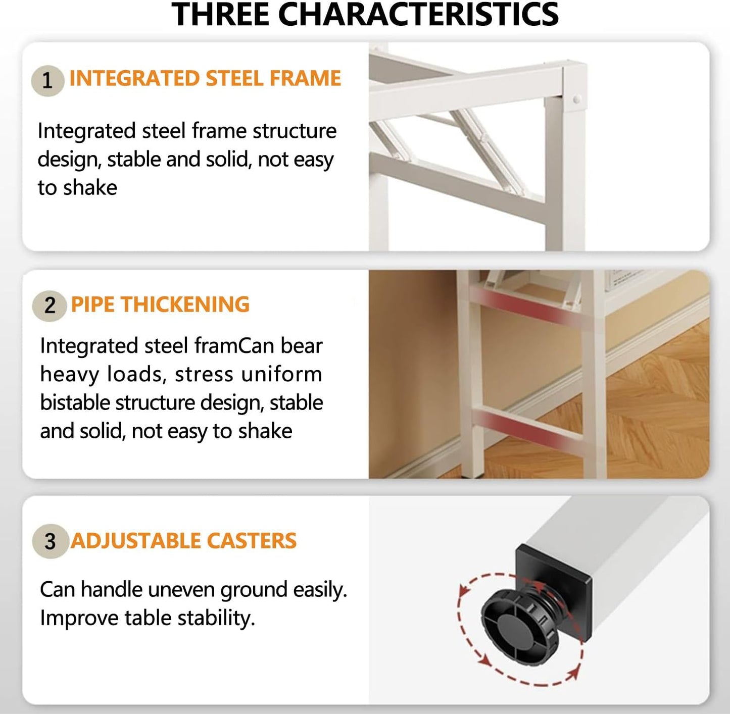 31.5 Inch Foldable Desks for Small Spaces,Foldable Desk No Assembly,Small Table for Bedroom,Teak.