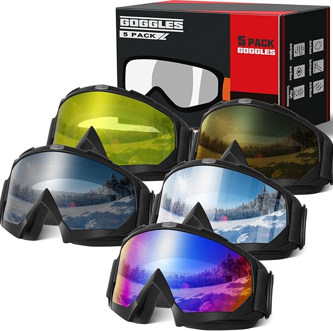 OXG Ski Goggles for Men Women, UV Protection Snowboard Snowsports Goggles for Kids Youth