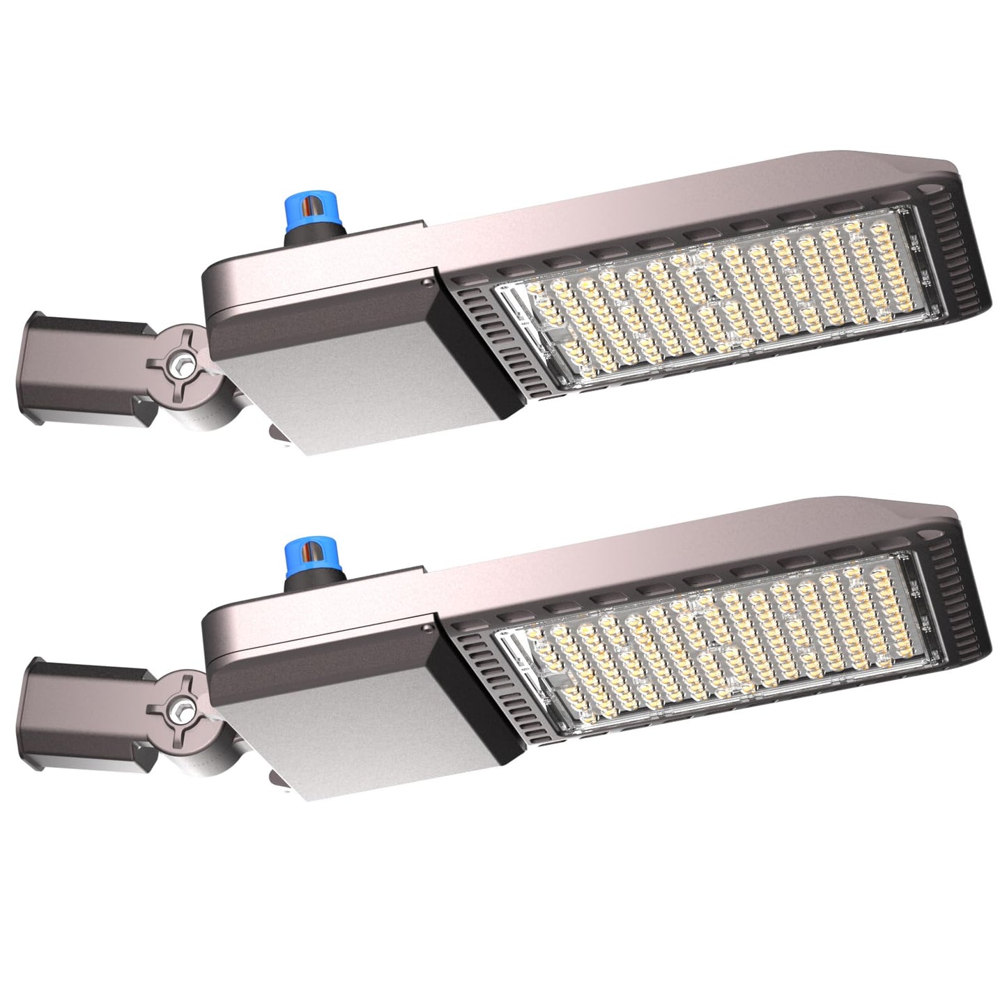 Acohook 500W Led Parking Lot Lights Outdoor (75000Lm Eqv 2000W Hps) Dusk-To-Dawn 5000K Daylight Slipfitter Mount Commercial Area Street Lighting -2Pack