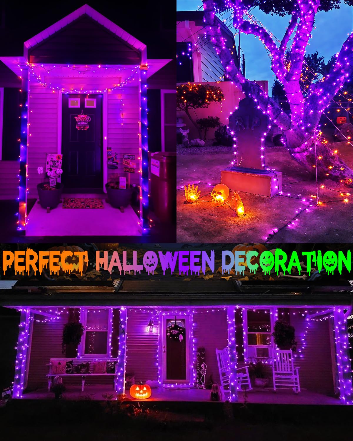 OZS Smart Color Changing Christmas String Lights, 2Pack 164FT 400LED, App Control, Waterproof, Indoor Outdoor, Model GP-SW290DC0310-IP44