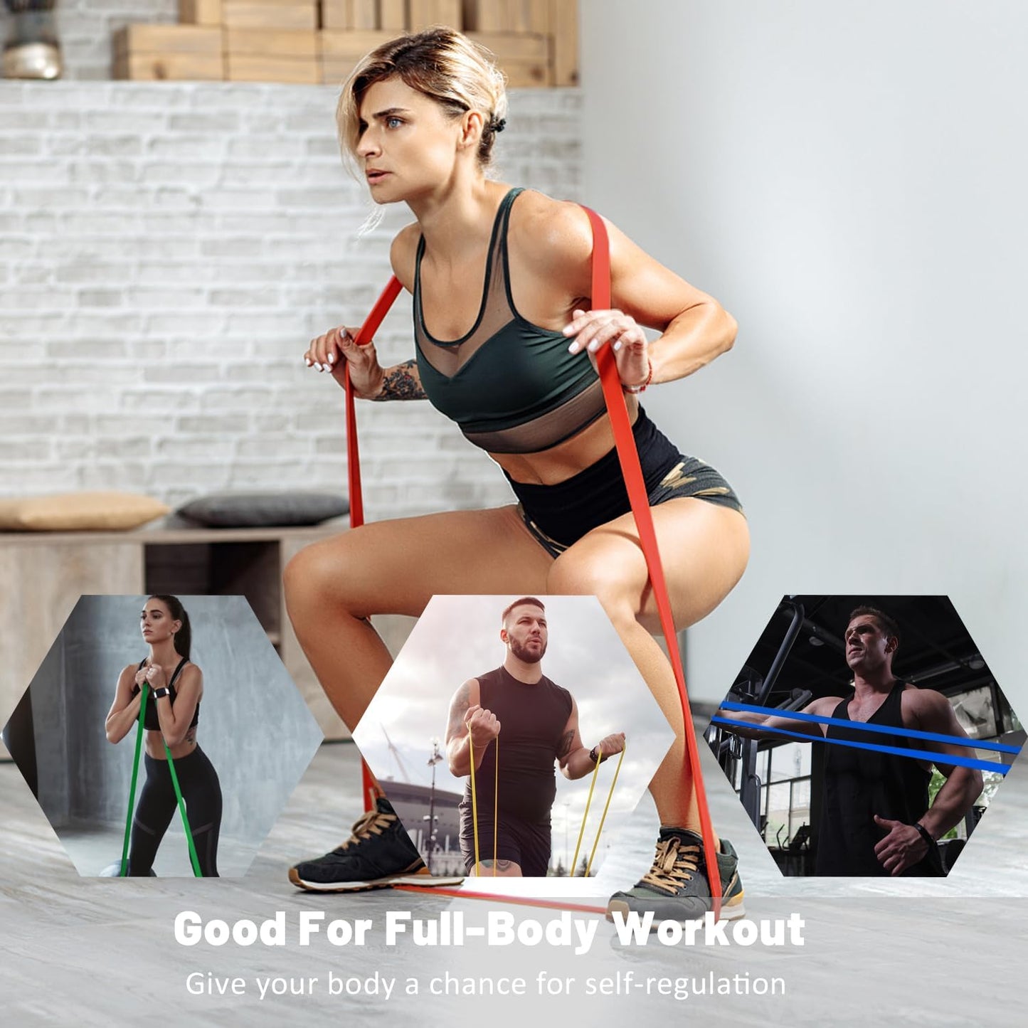 Resistance Bands, Pull Up Assist Bands - Workout Bands, Eexercise Bands for Working Out, Fitness, Training, Physical Therapy for Men Women