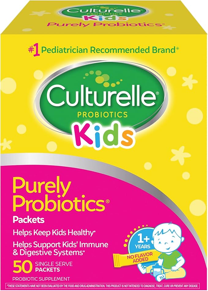 Culturelle Kids Purely Probiotics Packets Daily Supplement & Kids Complete Chewable Multivitamin + Probiotic for Kids