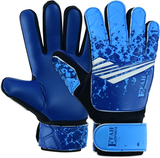 EFAH SPORTS Soccer Goalkeeper Gloves for Kids Boys Children Youth Football Goalie Gloves with Strong Grips