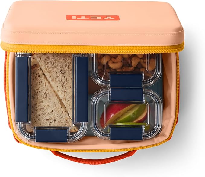 YETI Daytrip 5L Insulated Soft Cooler Lunch Box, Peach/Beekeeper