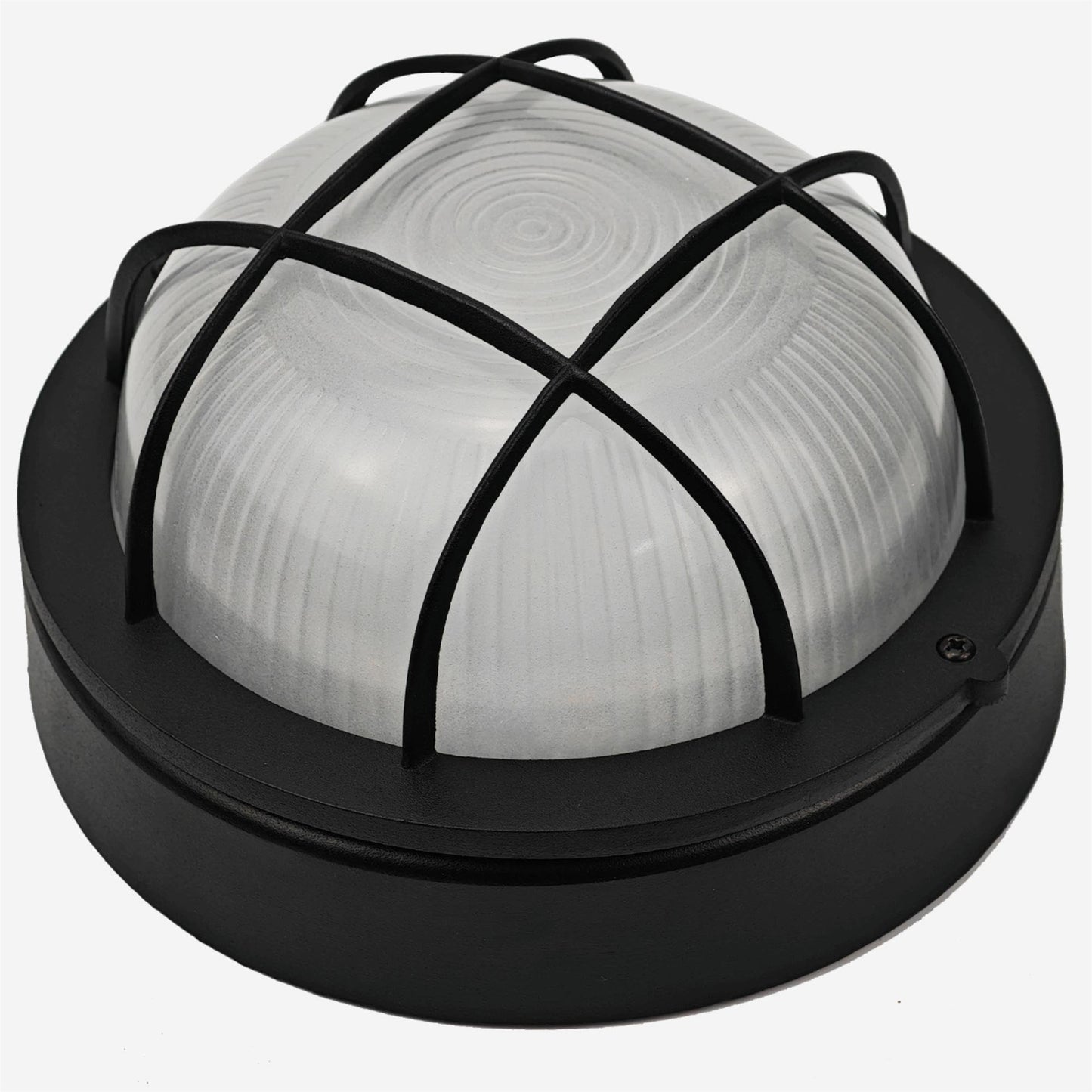 Faymart Lighting 8 Inch Black Round Bulkhead Led Light Set Of 2 Nautical Outdoor Lights Black Round Led Sauna Light 3000K 1500Lm 15W Outdoor 8 Nautical Bulkhead Wall Lights