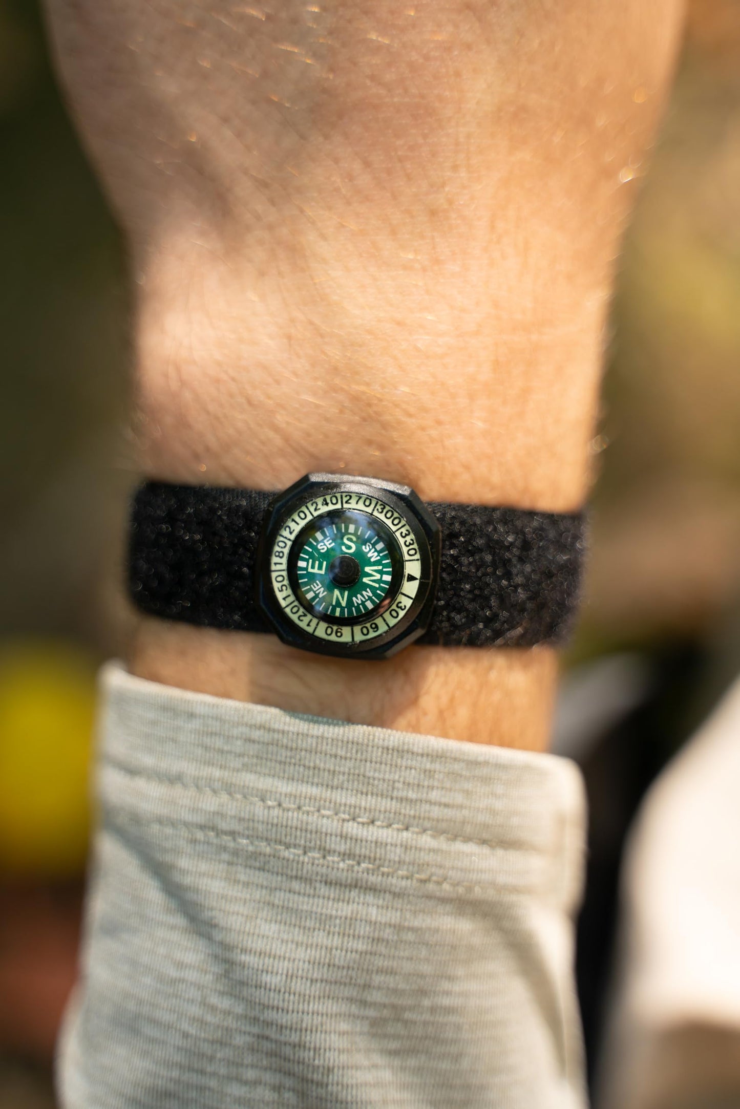 Coghlans Wrist Compass - Lightweight Durable Outdoor Navigation Tool For Hiking, Camping, And Survival With Adjustable Strap, W