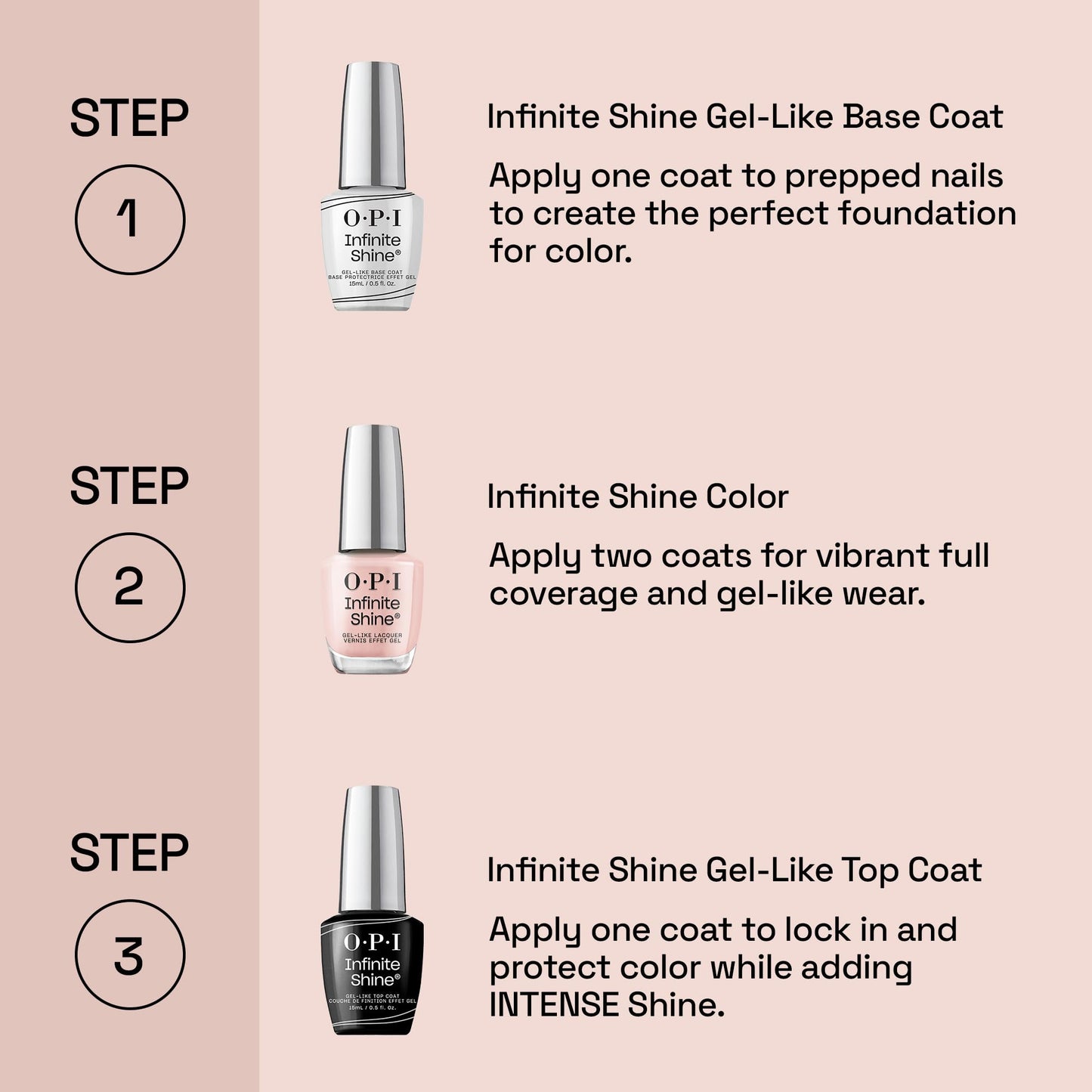 OPI Infinite Shine Strawberry Slay | Opaque Soft Pink Long Wear Gel Like Crme Nail Polish | Make 'Em Jelly! Collection | Summer