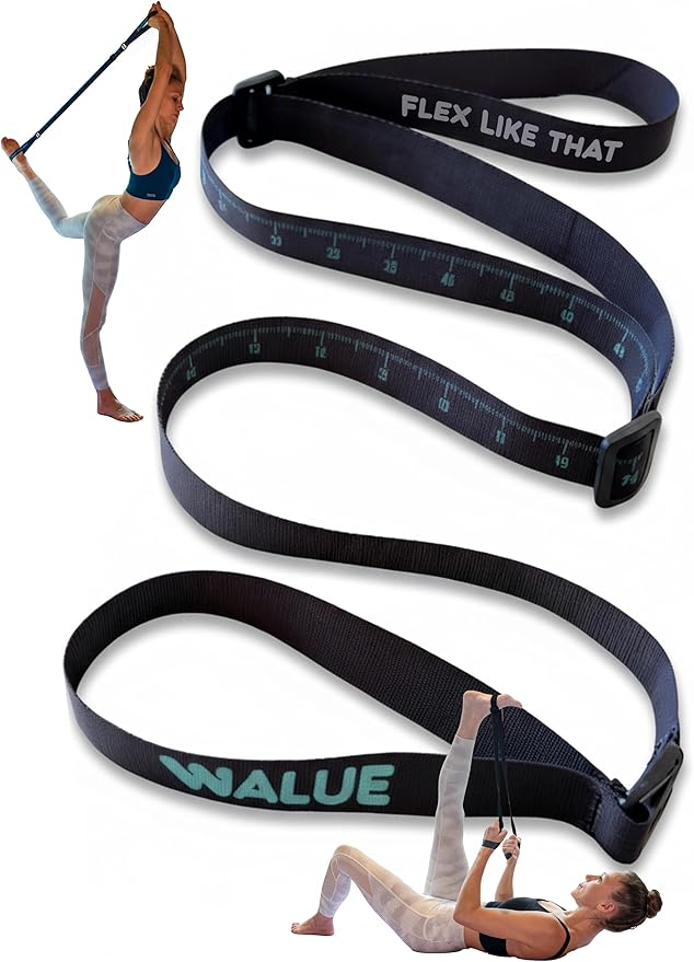 Stretch Bands for Exercise, Yoga Strap, Stretching Strap, Stretching Bands, Stretch Strap, Yoga Band, Leg Stretcher Band, ...