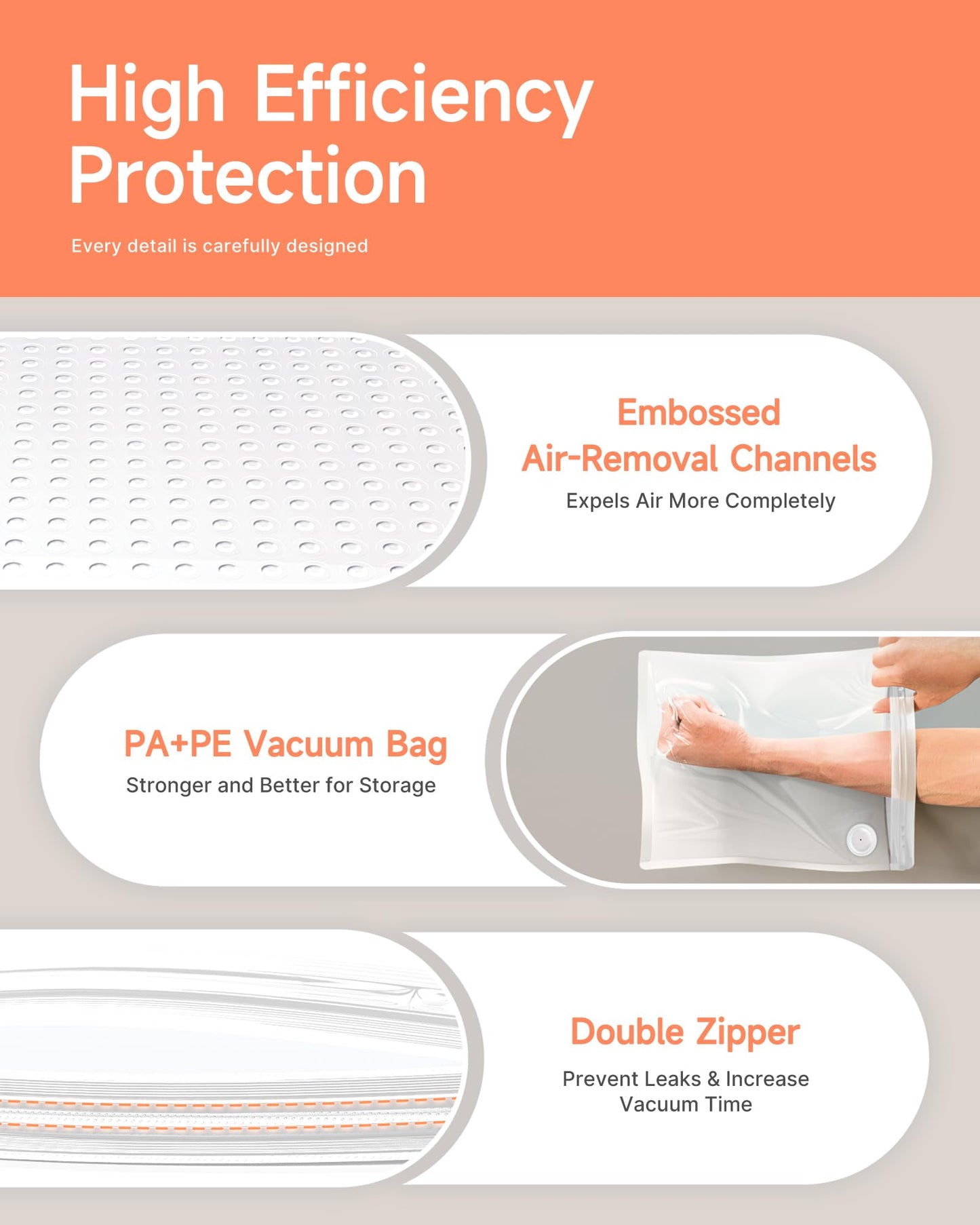 Filament Storage Bags with Auto Pump - Upgraded 30 Extra Large Filament Bags (14.9 * 13 inch) Plus 30 Desiccants and 5 Clips - Extra Large Filament Vacuum Bags Designed for Bambulab Reusable Spool