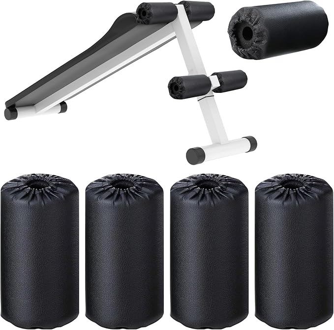 Hollowfly 4 Pcs Foam Foot Pads Foam Roller Pad Replacement for Weight Bench Inversion Table and Gym Exercise Equipments(8 ...