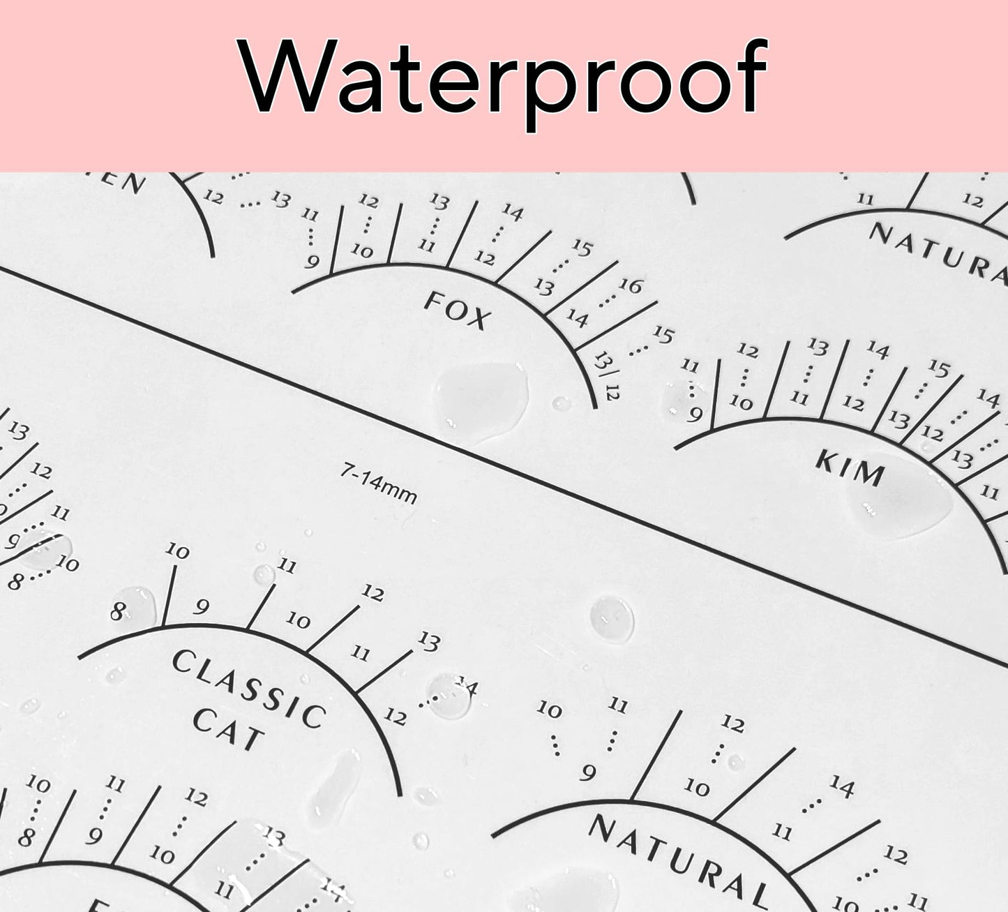 LEES A.M. 1 PC Lash Mapping Chart Eyelash Extension Beginner Training Practice Chart Lash Map Supply Kit, Beginner Eyelash Exten