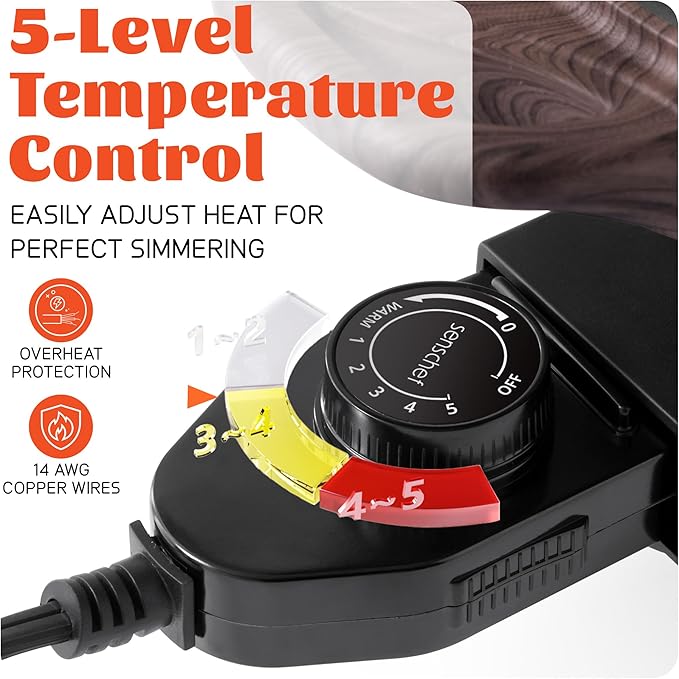 TWIN™ Electric Hot Pot with Divider | PFAS-Free Ceramic Nonstick Pot | EvenHeat Cast Aluminum Body | 1500W Fast Heating | Dual-Flavor Shabu Shabu Pots for Family Use | 1-Yr Warranty