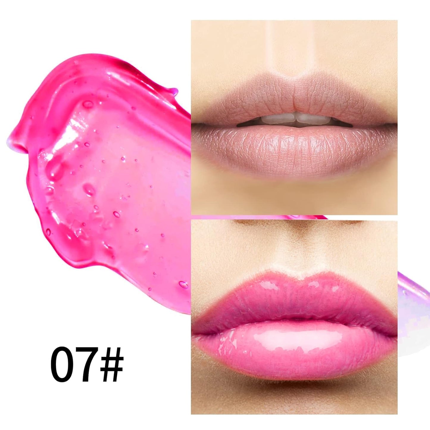 Boobeen Hydrating Lip Oil, Clear Lip Gloss Plumper, Lip Balm for Dry Cracked Lips,Long Lasting Lip Moisturizer Oil for Smoother Lip