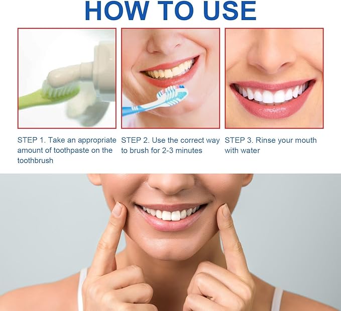 SP-6 Probiotic Brightening Toothpaste,Super Probiotic-SP-6 Fluoride-Free Toothpaste for Sensitive Teeth, Gentle Mint, Fresh Breath,Daily Use for Oral Health 140g/4.9oz (1 Pcs)