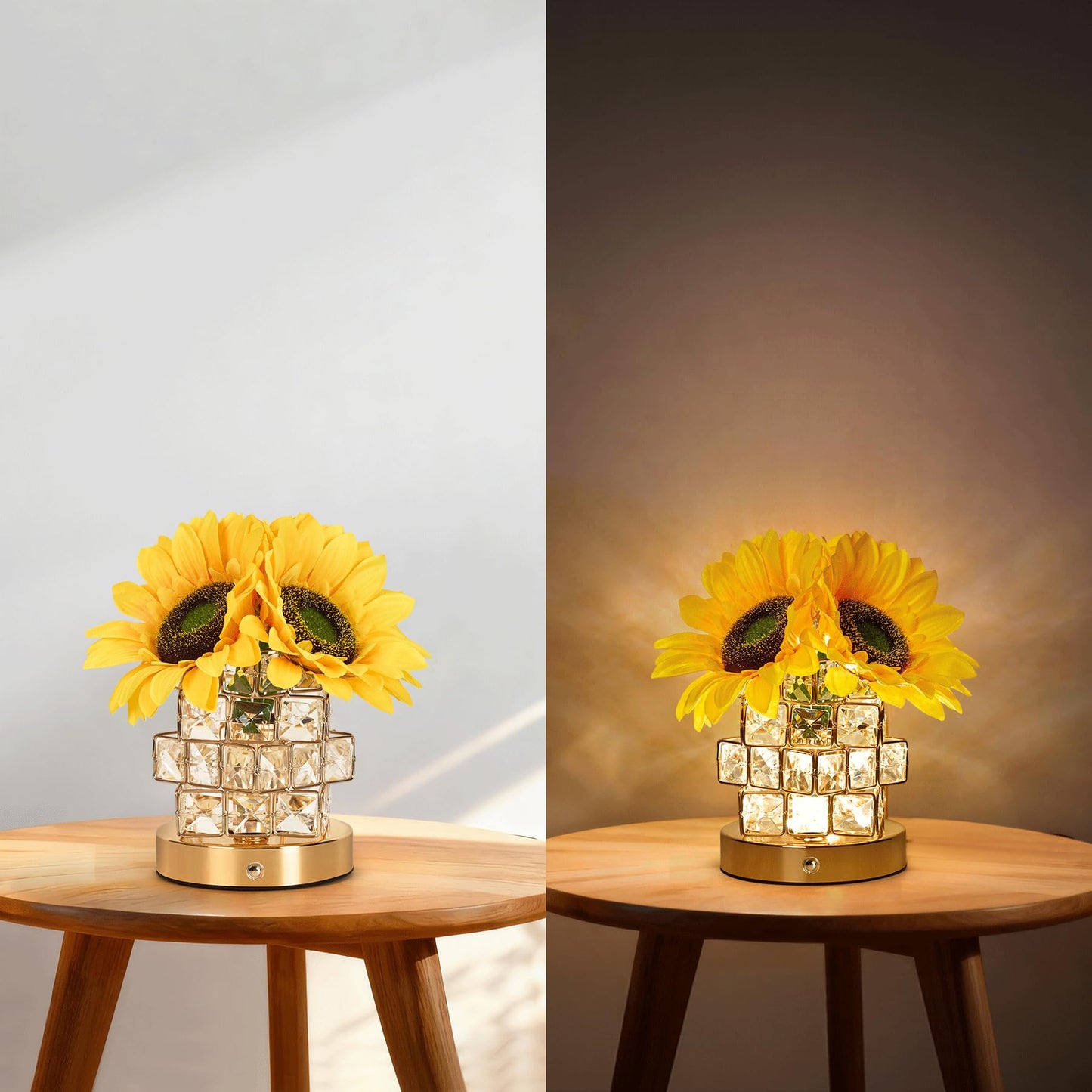 Nuunuy Sunflower Lamp Gifts For Women - Unique Flower Light For Mom  Wife  Daughter  Teacher  Friends - Mother? Day  Valentine?  Christmas  Birthday Gifts - Bedroom  Office  Restaurant Decor