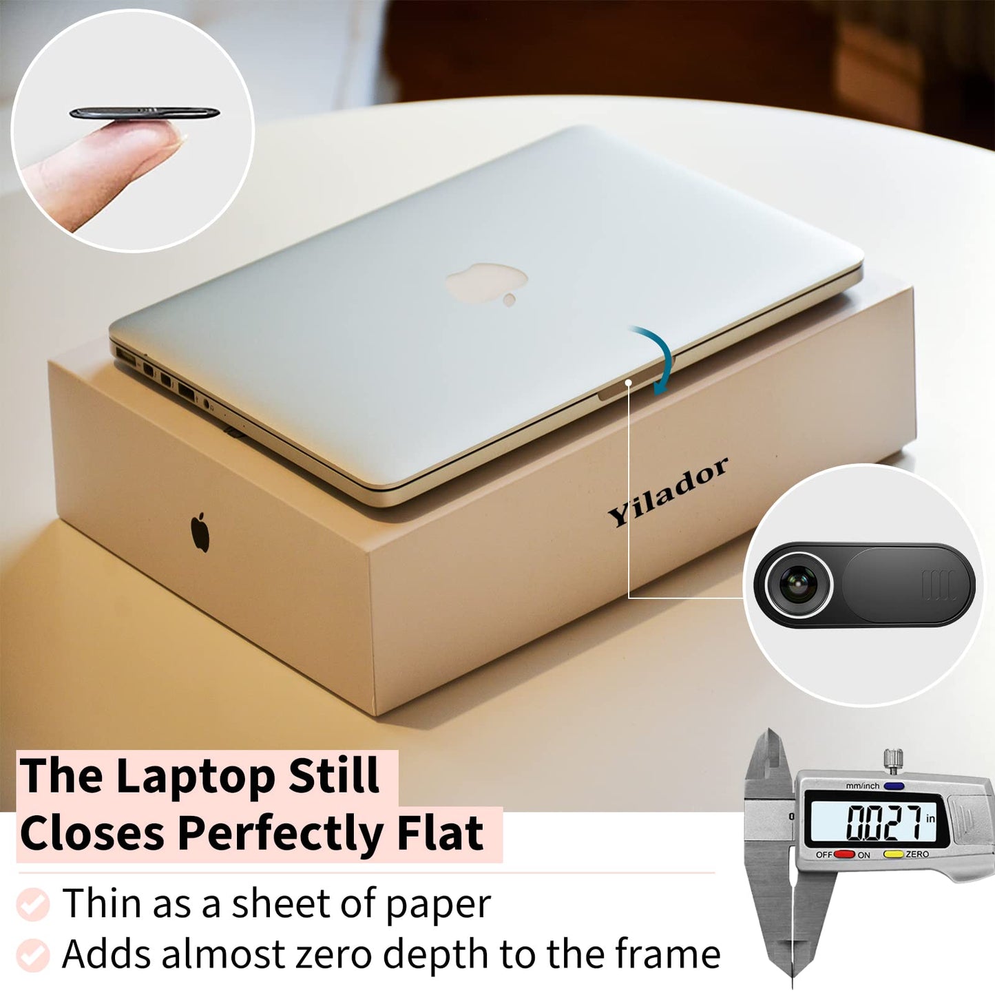 Laptop Camera Cover Slide Cute, Ultra Thin Webcam Cover For Iphone Ipad Macbook Pro Computer Imac Cell Phone Pc Accessories, Cam
