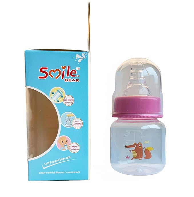 4-Pack Anti-Colic Baby Bottles for Newborns, 2oz (60ml) | BPA-Free, Breastfeeding Transition, Vented for Gas & Colic Relief | Ideal for Baby Registry
