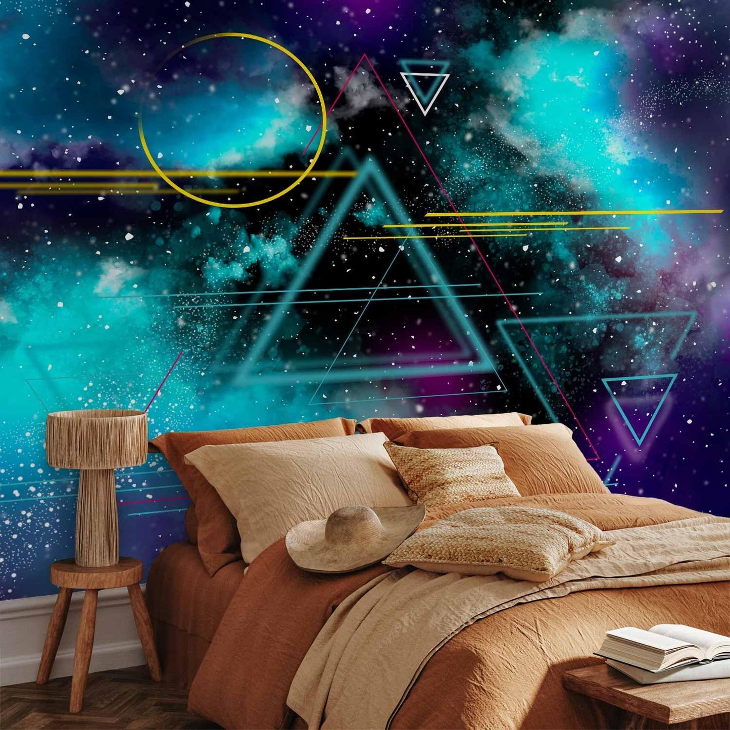 artgeist Premium Wall Mural Galaxy 98x69 in - Non-Woven Wallpaper Fleece Wall Decor Photo Print Picture Image Design Home Mural Cosmos Galaxy Cosmonaut Astronaut a-A-10328-a-a
