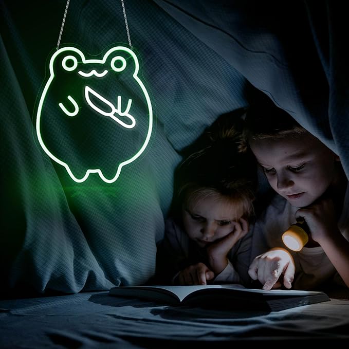 Frog Neon Sign Led Neon Lights Neon Signs for Wall Decor Light Up Sign for Birthday Party Club Gift