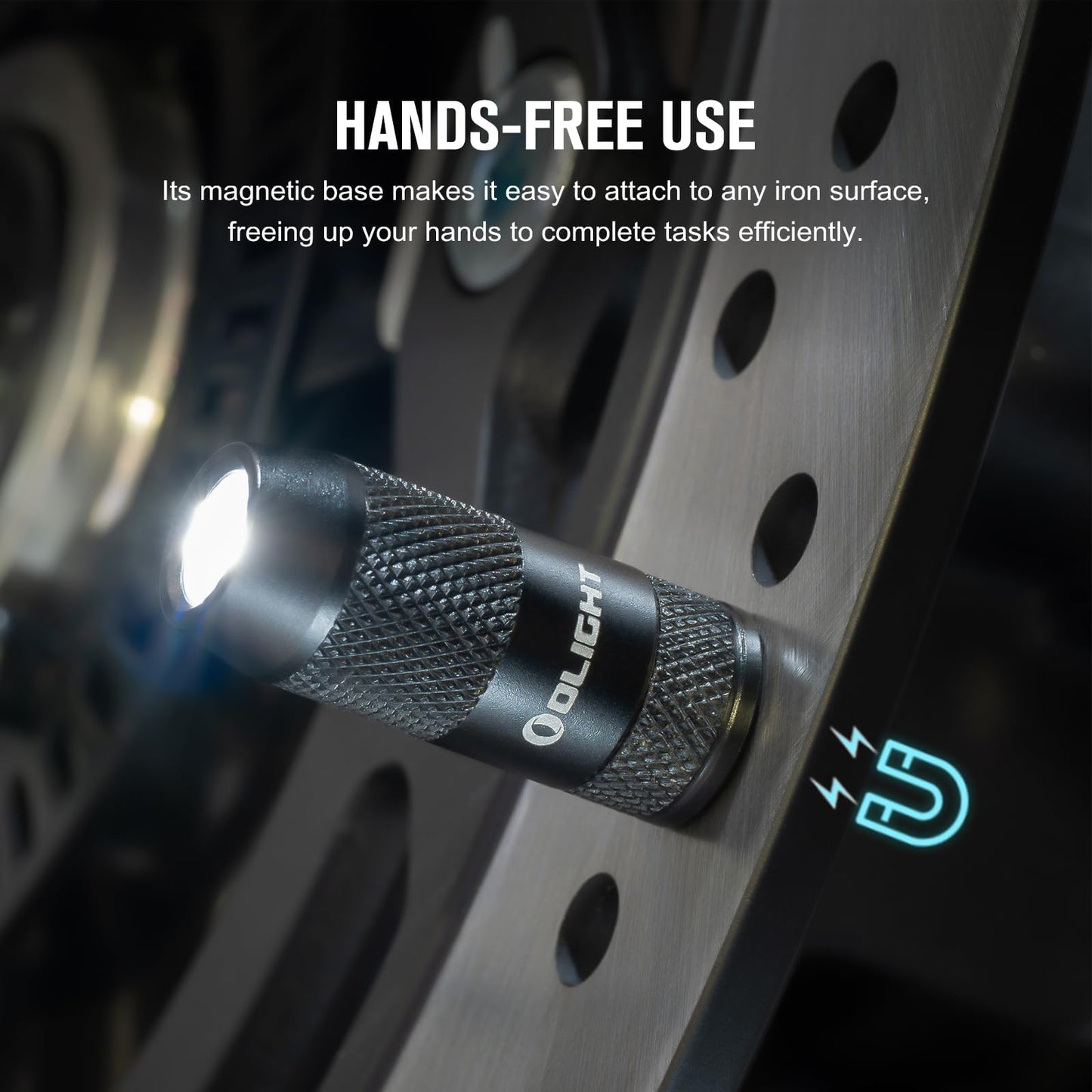 OLIGHT IMINI 2 EDC Rechargeable Keychain Flashlight 50 Lumens 2 Pack Black Aluminum