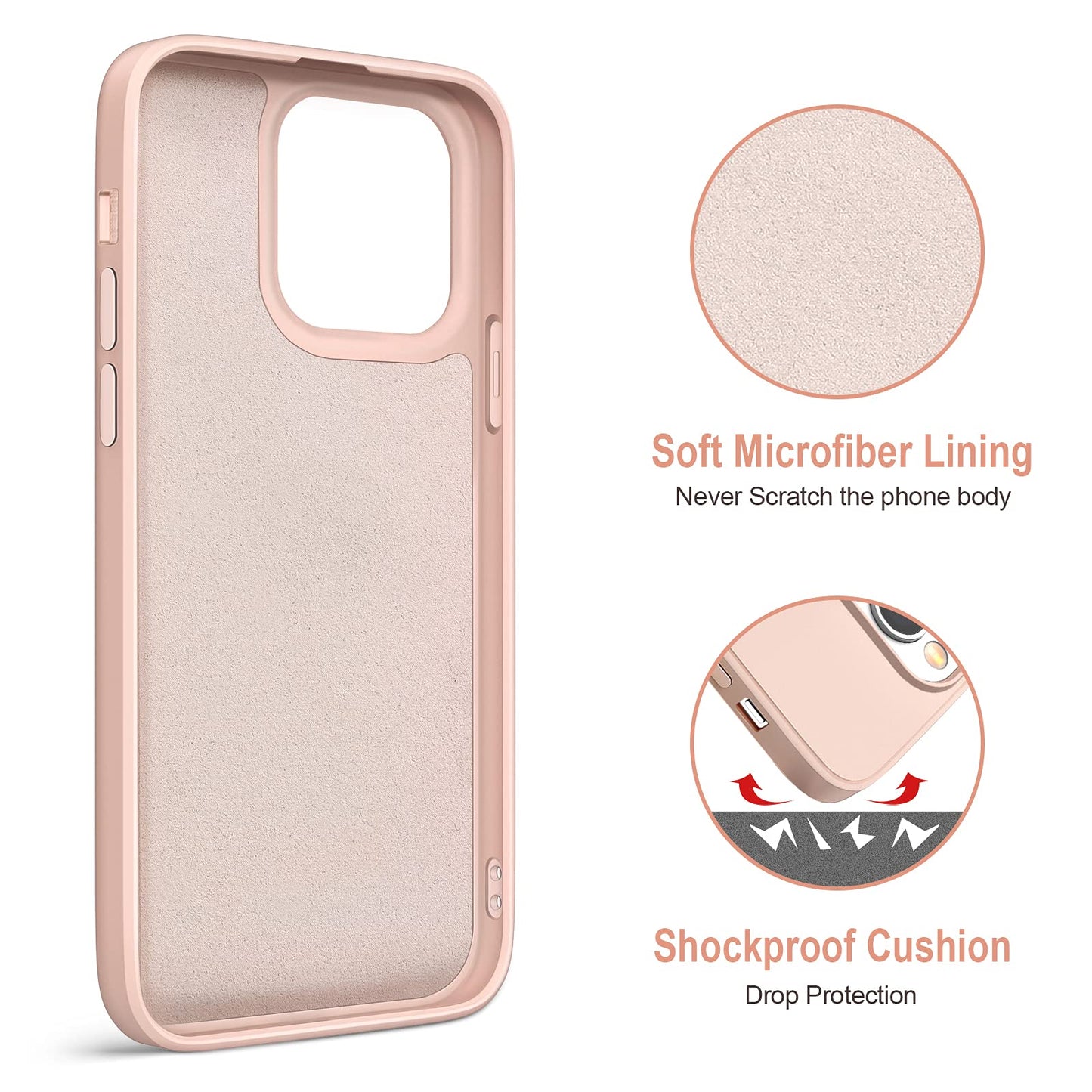 Hython For Iphone 13 Pro Case With Ring Stand [360 Rotatable Ring Holder Magnetic Kickstand] [Soft Microfiber Lining] Slim Shock