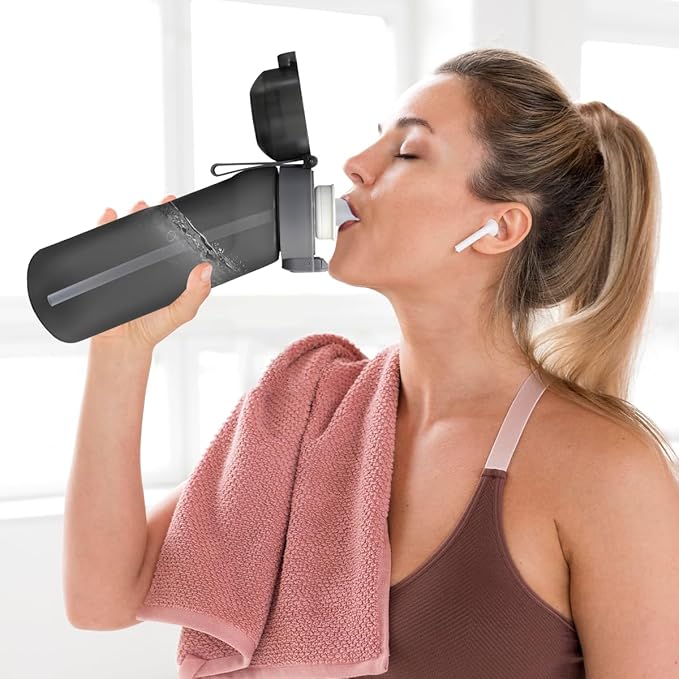 Air Water Bottle with 7Pcs Flavor Pods 26.3Oz Scent Water Bottle Fruit Fragrance Water Bottle,Scent Water Cup,Sports Water Cup Suitable for Outdoor Sports
