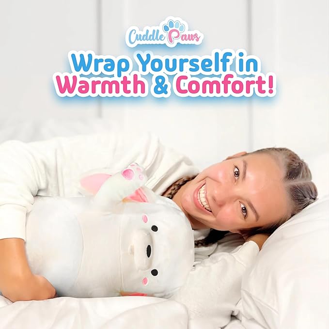 Big Bunny Plush Body Pillow for Kids | Long Stuffed Animal Cuddle Pillow | Soft Hugging Toy | Plushie Gift for Girls & Boys | Long Plush Body Pillow for Sleep & Comfort | Large, 47 Inches