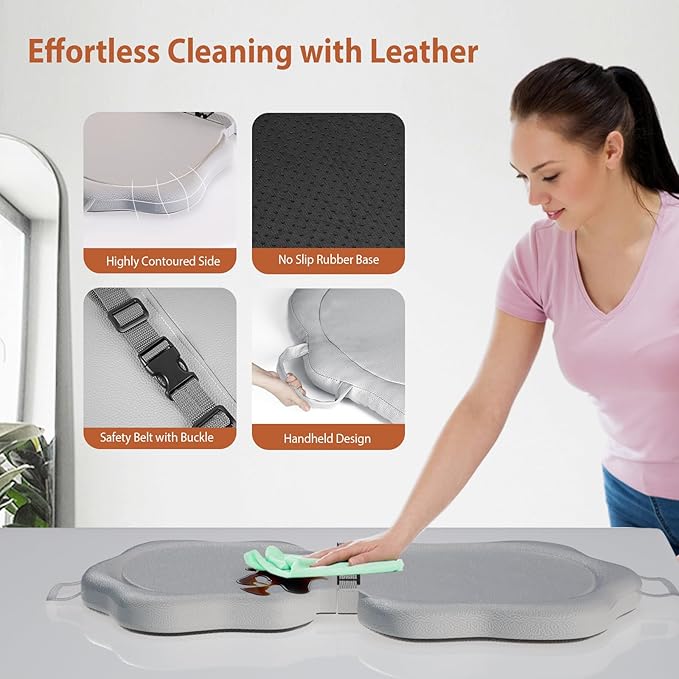 Baby Changing Pad - Foldable Diaper Changing Mat for Dresser, Waterproof & Non-Slip Wipeable, Soft Leather Diaper Changing Pad for Infant Newborn - Portable Changing Table Pads for On-The-Go Parents